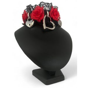Choker-Love 'em and leave 'em Black & Red