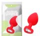 Love Red Diamond Plug Large  Clear