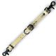 Metallic Leather Adjustable Fixation Strap 20mm 