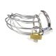 Cock Cage - Stainless Steel Chastity Cock Cage with Padlock