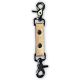 Metallic Leather 17cm One Strap Snap Hook Tether - 20mm 