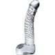 Dildo - Icicles Hand Blown Clear Glass Dildo