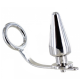 Metalhard Cock Ring With Butt Plug 50X50MM