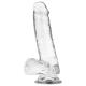 Dildo - Xray Clear Cock With Balls - 18.5CM x 3.8CM