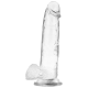 Dildo - Xray Clear Cock With Balls - 22CM x 4.6CM