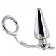 Metalhard Cock Ring With Butt Plug 45X45MM