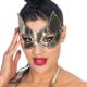 Metallic Leather Kitten Mask- Leather Lined One Size
