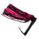Large Leather Flogger Black/Pink