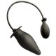Butt Plug - Medium Inflatable Black  Butt Plug