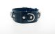 50mm DeLuxe Leather Collar w/ 3 D-Rings- Unlined (Raw)