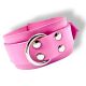 50 mm Wide Strap Collar With D-Ring - Unlined  Pink Small 