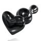 Icicles Glass Wand Dildo - Black 