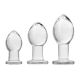 Butt Plug Set - Crystal Premium Glass Butt Plugs Trainer Kit