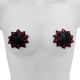 Pasties - Starburst in Black/Red