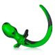 Oxballs - Puppy Tail Butt Plug Green and Black