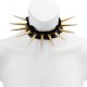 Choker - XL Spikes and Lace in Gold