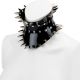 Posture - Corset Collar with Silver Claws PVC