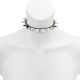 Choker - Slim Mirror With  Cone Spikes