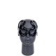 *Rolling Curves Black Leather Mask