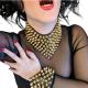 Necklace - Large Gold Spike  PVC