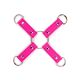 Four Strap D Ring Tether Pink