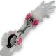 Lace and Roses  Handcuffs  White & Pink 