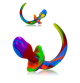 Oxballs Puppy Tail Purebred Tie-Dye
