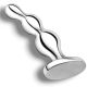 B-Vibe Stainless Steel Anal Beads  Silver 