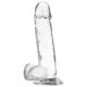 Dildo - Xray Clear Cock With Balls - 20CM x 4.5CM