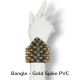 Bangle - Gold Spike PVC