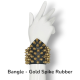 Bangle - Gold Spike Rubber 
