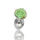 Flirt Rose Metal Plug Green 